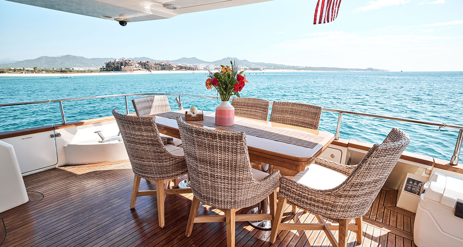 Dining on a Yacht